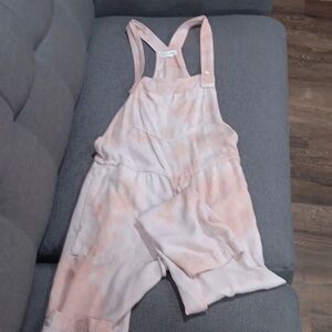 pink bella dahl overalls